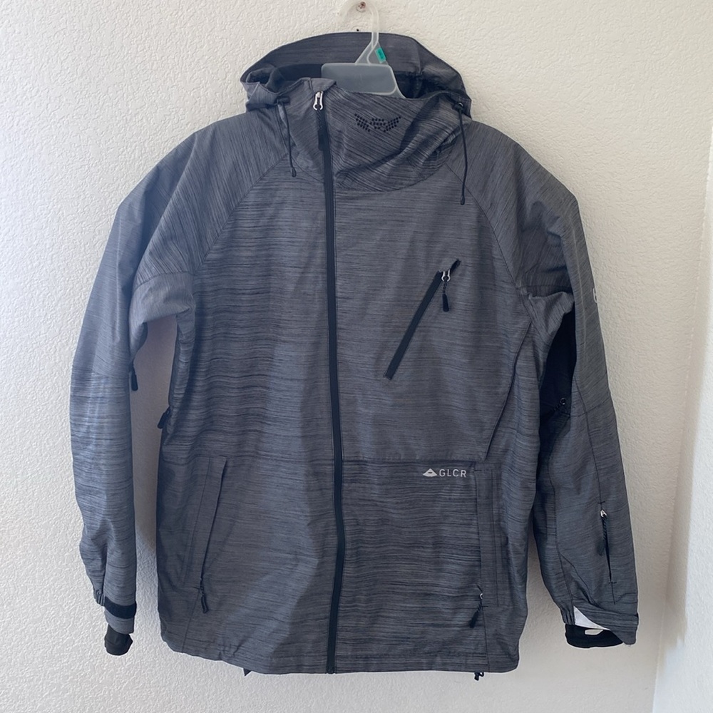 686 GLRC Hydra Thermagraph Men's Gray Snowboard Hooded (5 Rating ) Jacket L
